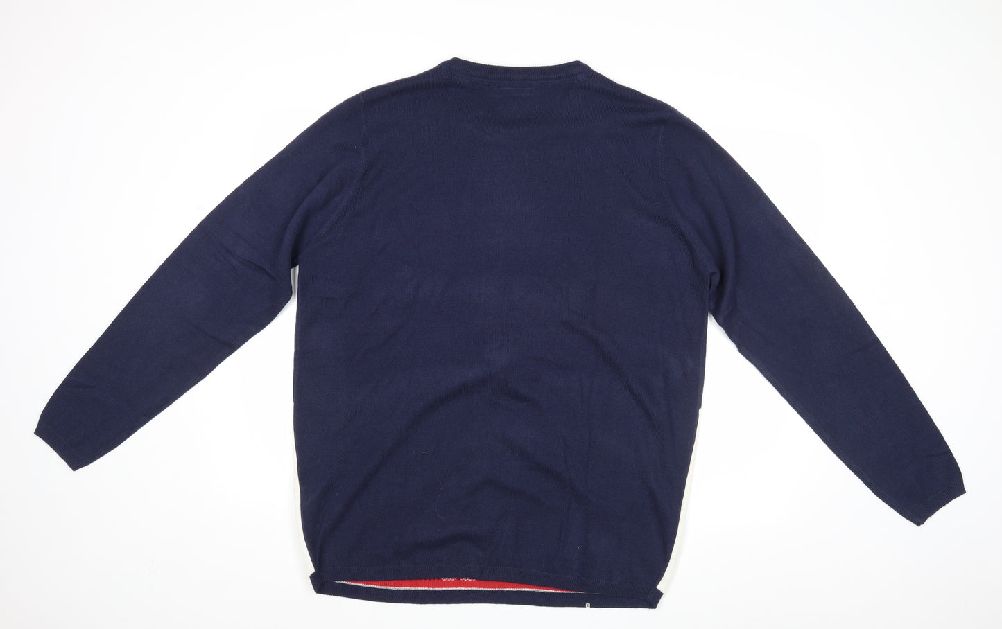 Livergy Mens Blue   Pullover Jumper Size L  - Rudolph Christmas