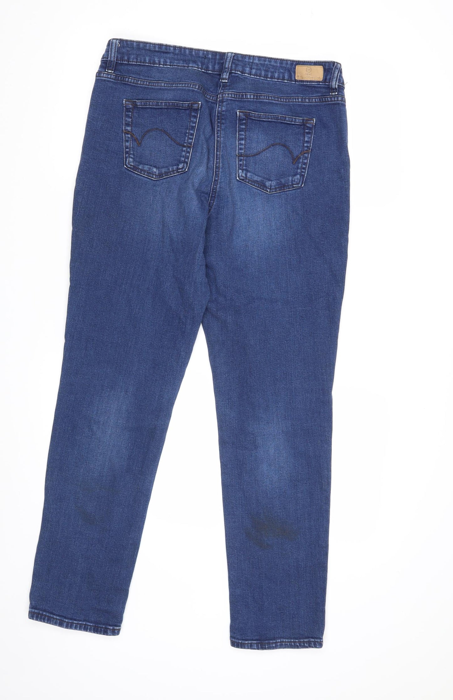 NEXT Womens Blue   Straight Jeans Size 14 L28 in