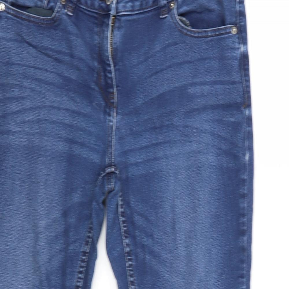 NEXT Womens Blue   Straight Jeans Size 14 L28 in