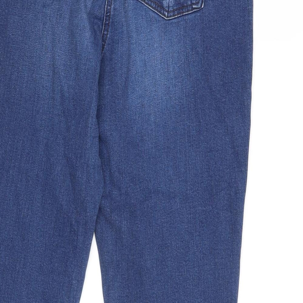 NEXT Womens Blue   Straight Jeans Size 14 L28 in