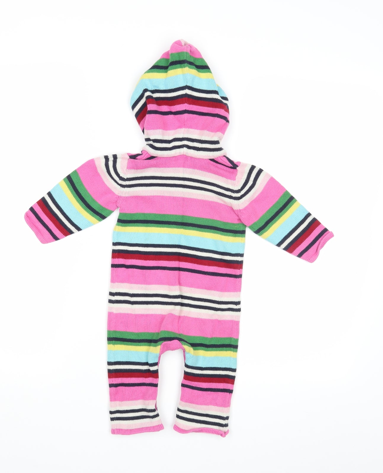Gap Baby Multicoloured Striped  Babygrow One-Piece Size 6-9 Months