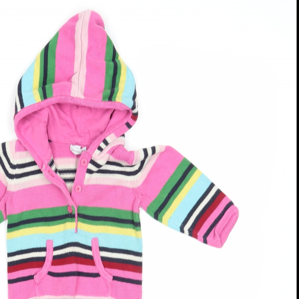 Gap Baby Multicoloured Striped  Babygrow One-Piece Size 6-9 Months