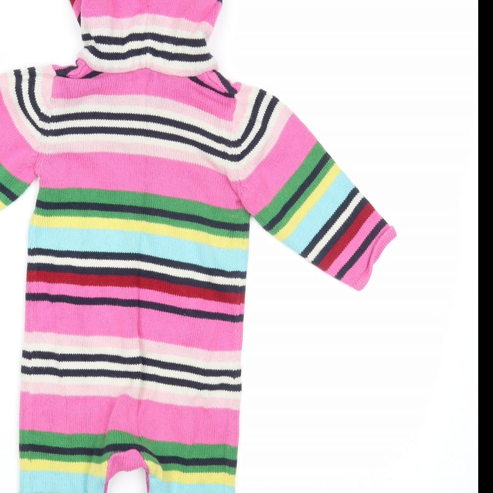 Gap Baby Multicoloured Striped  Babygrow One-Piece Size 6-9 Months