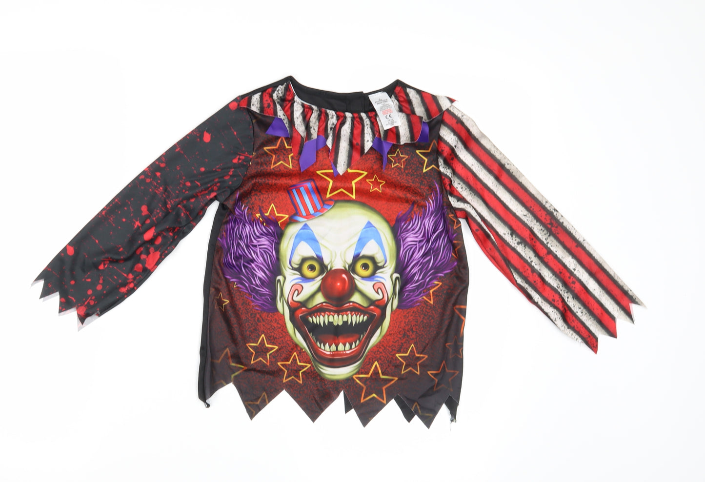 Morrisons Girls Beige   Basic Blouse Size 5-6 Years  - Clown Fancy Dress