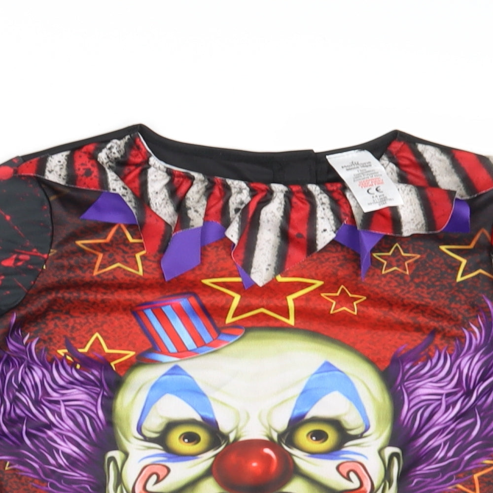 Morrisons Girls Beige   Basic Blouse Size 5-6 Years  - Clown Fancy Dress