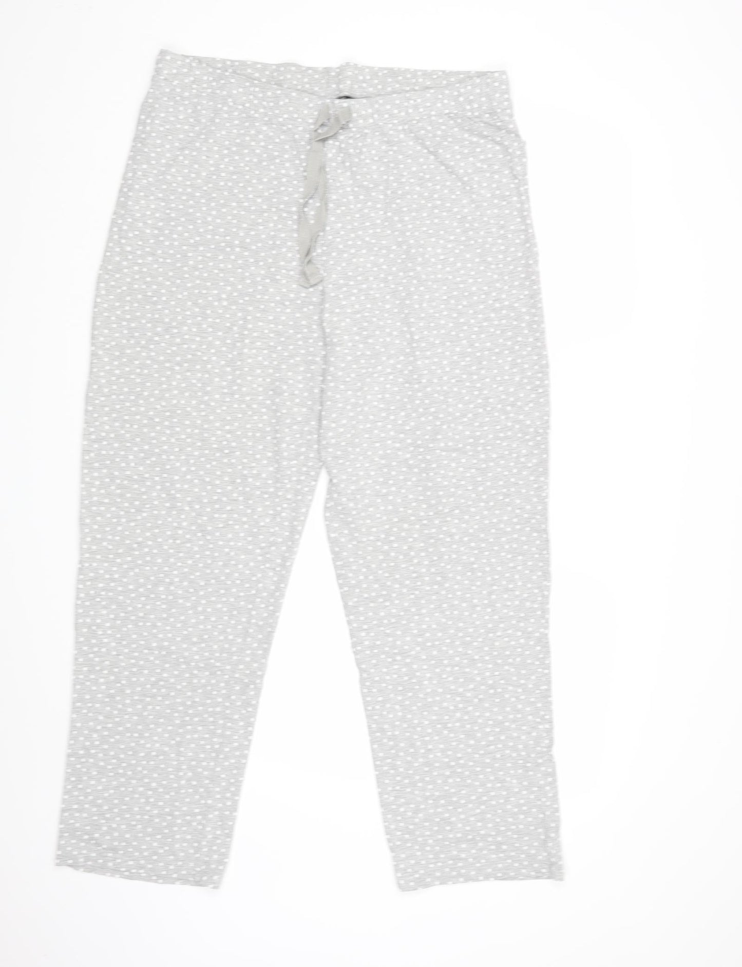 NEXT Womens Grey Polka Dot   Pyjama Pants Size XL