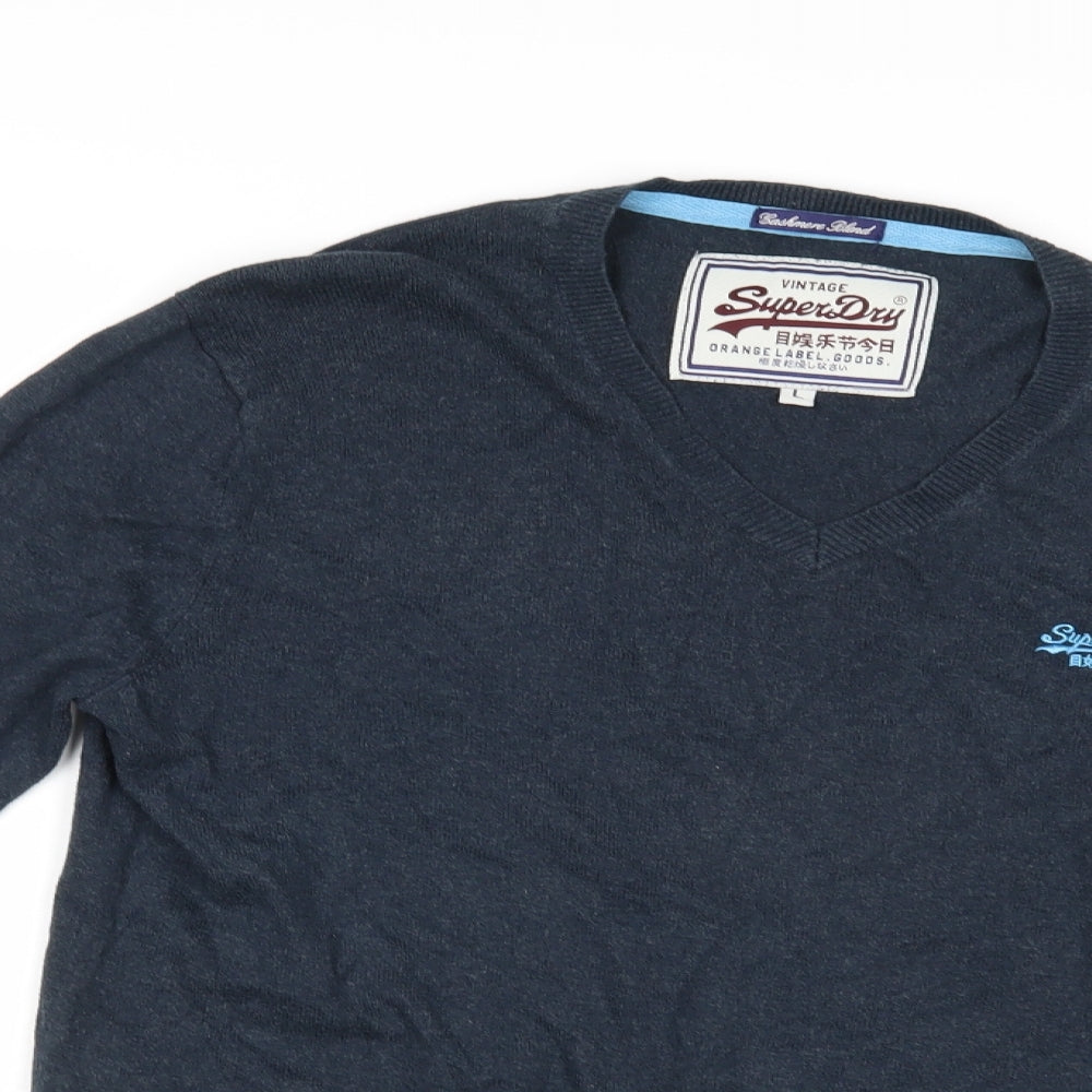 Suerdry Mens Blue   Pullover Jumper Size L