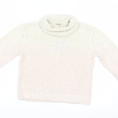 Cherkee Girls Pink   Pullover Jumper Size 5-6 Years  - Snowflake