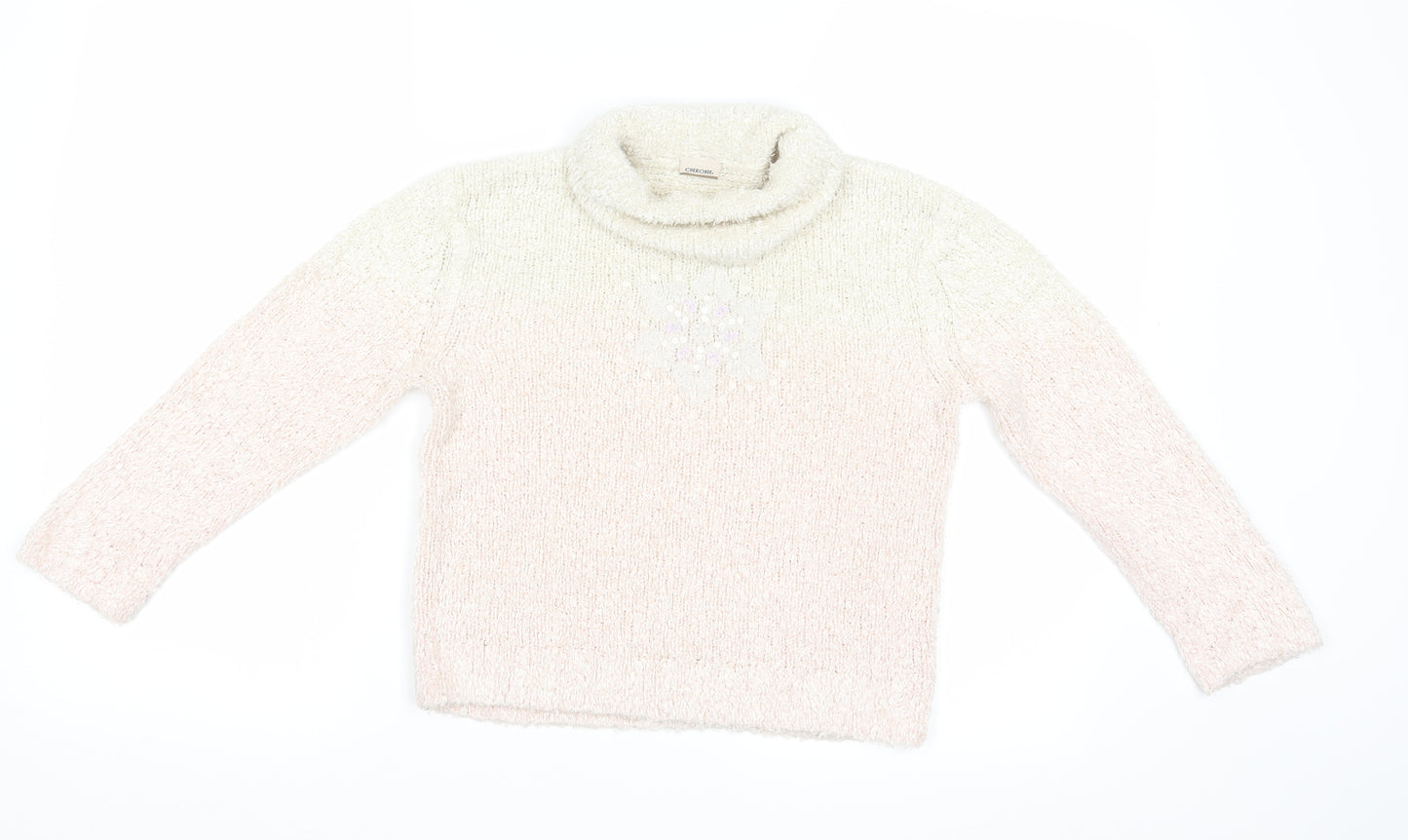 Cherkee Girls Pink   Pullover Jumper Size 5-6 Years  - Snowflake