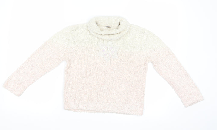 Cherkee Girls Pink   Pullover Jumper Size 5-6 Years  - Snowflake