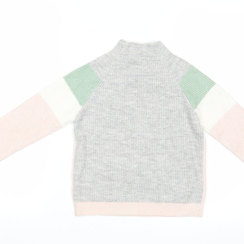 Primark Girls Multicoloured Striped  Shrug Jumper Size 9-10 Years