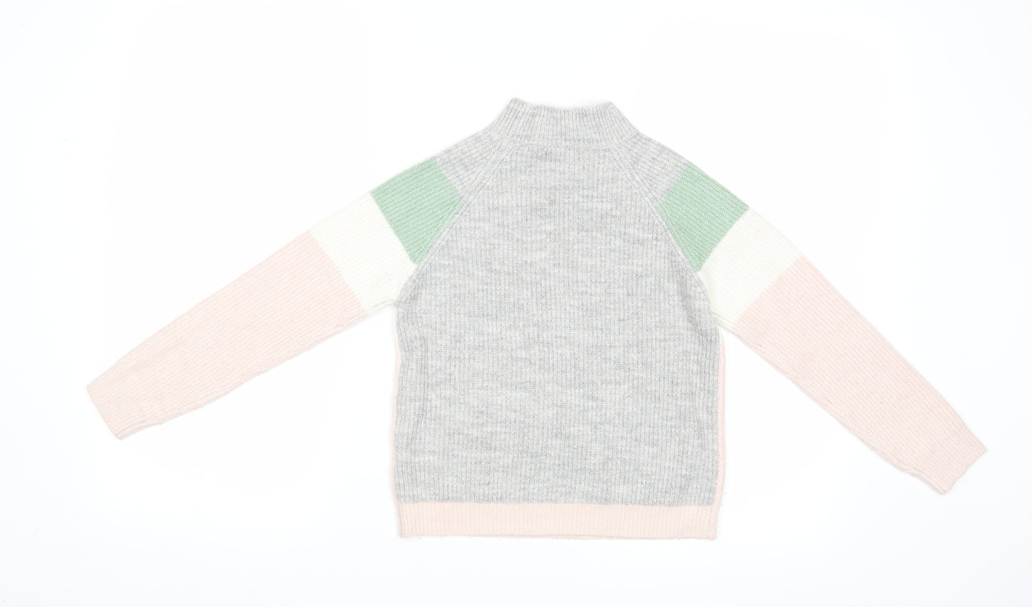 Primark Girls Multicoloured Striped  Shrug Jumper Size 9-10 Years