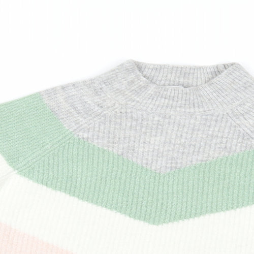 Primark Girls Multicoloured Striped  Shrug Jumper Size 9-10 Years