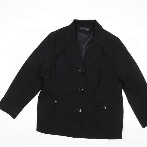 Wardrobe Womens Black   Jacket Blazer Size 20