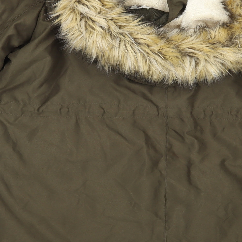 Peacocs Womens Green   Parka Coatigan Size 22