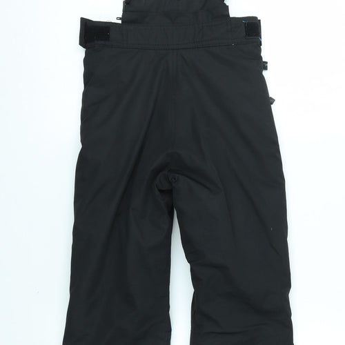 Parallel Boys Black   Ski Salopettes Ski Trousers Size 7-8 Years