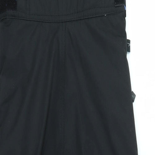 Parallel Boys Black   Ski Salopettes Ski Trousers Size 7-8 Years
