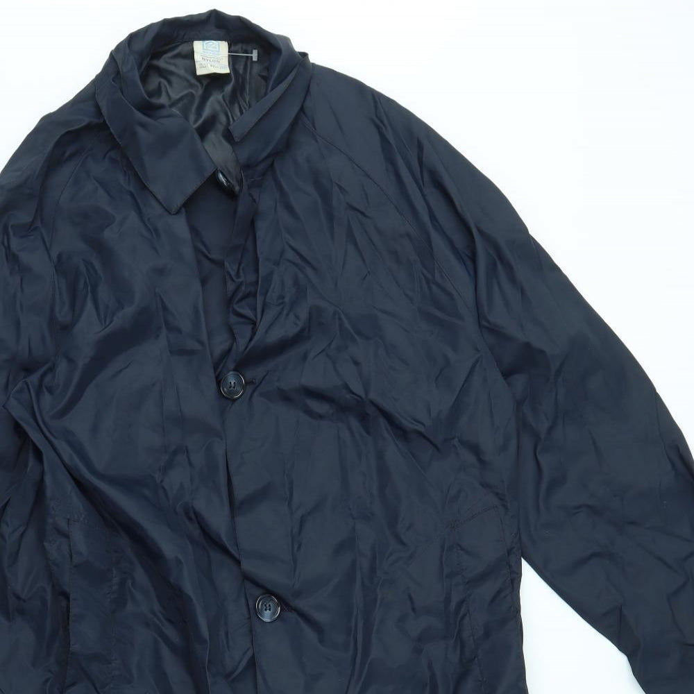 Prova Womens Blue   Rain Coat Coat Size M