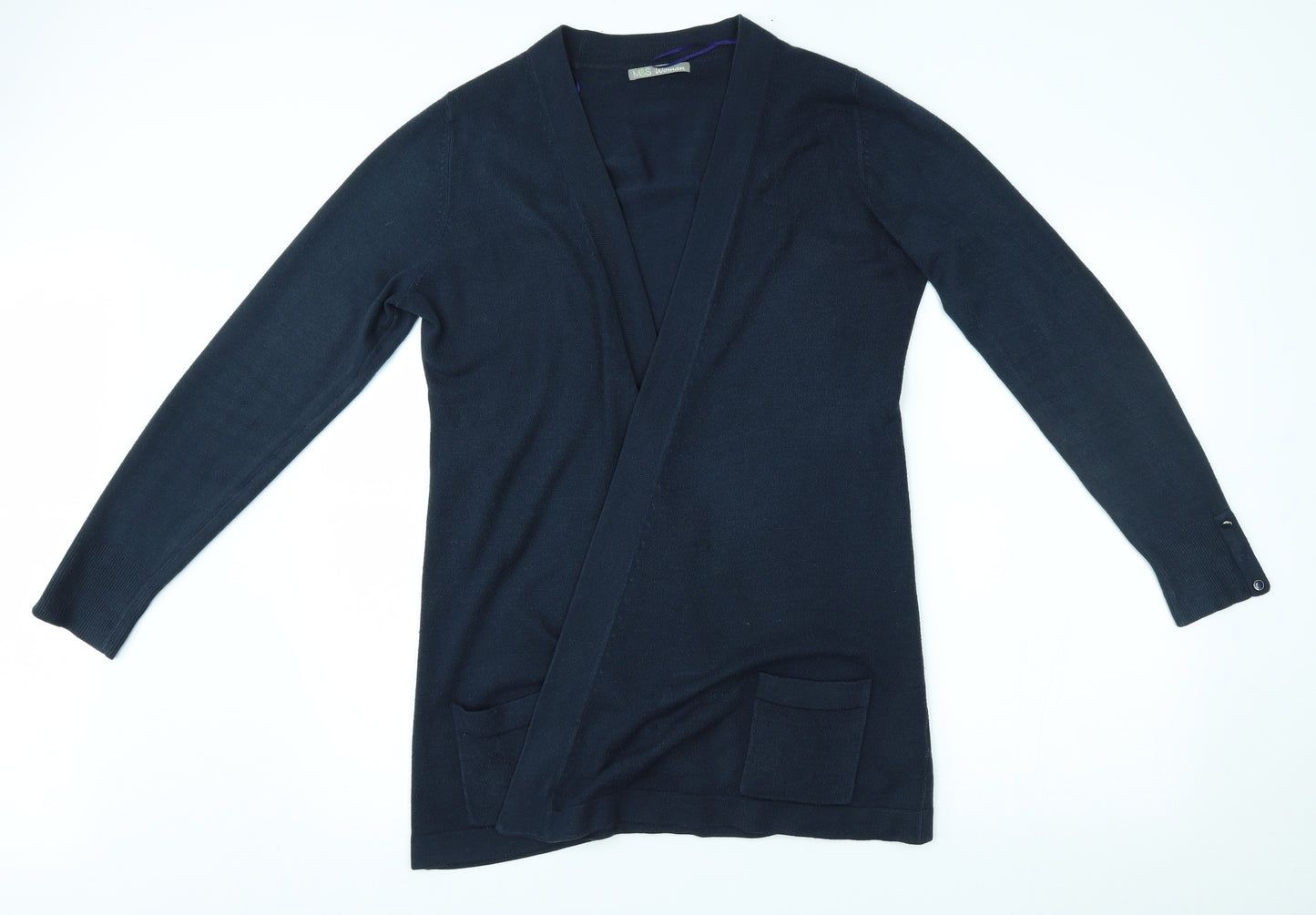M&S Womens Blue   Cardigan Jumper Size 16  -