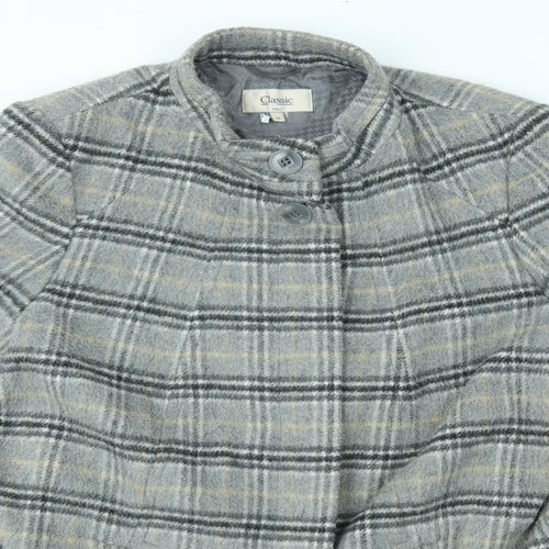 M&S Womens Grey   Overcoat Coat Size 18