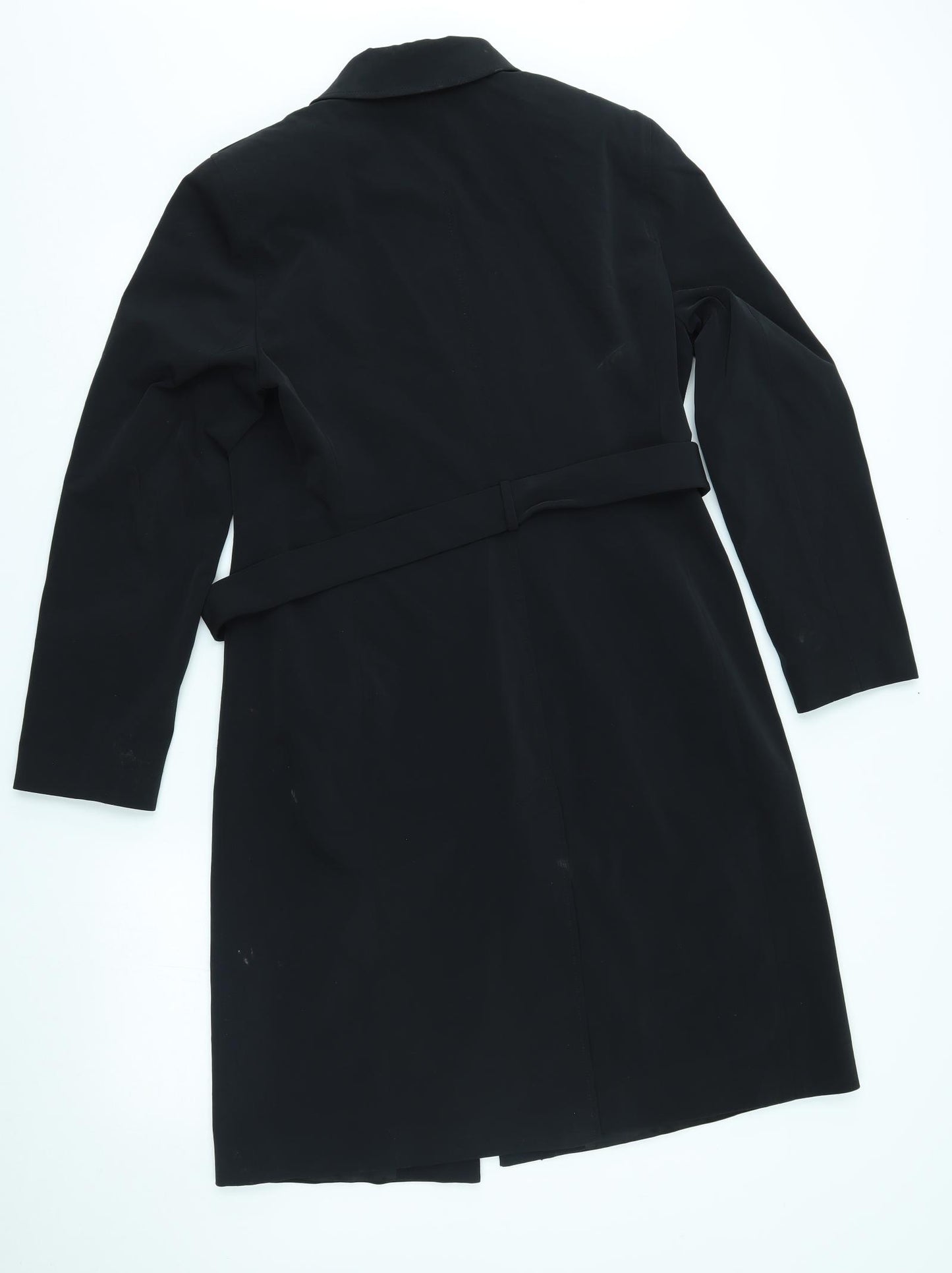 Linea Womens Black   Trench Coat Coat Size 12