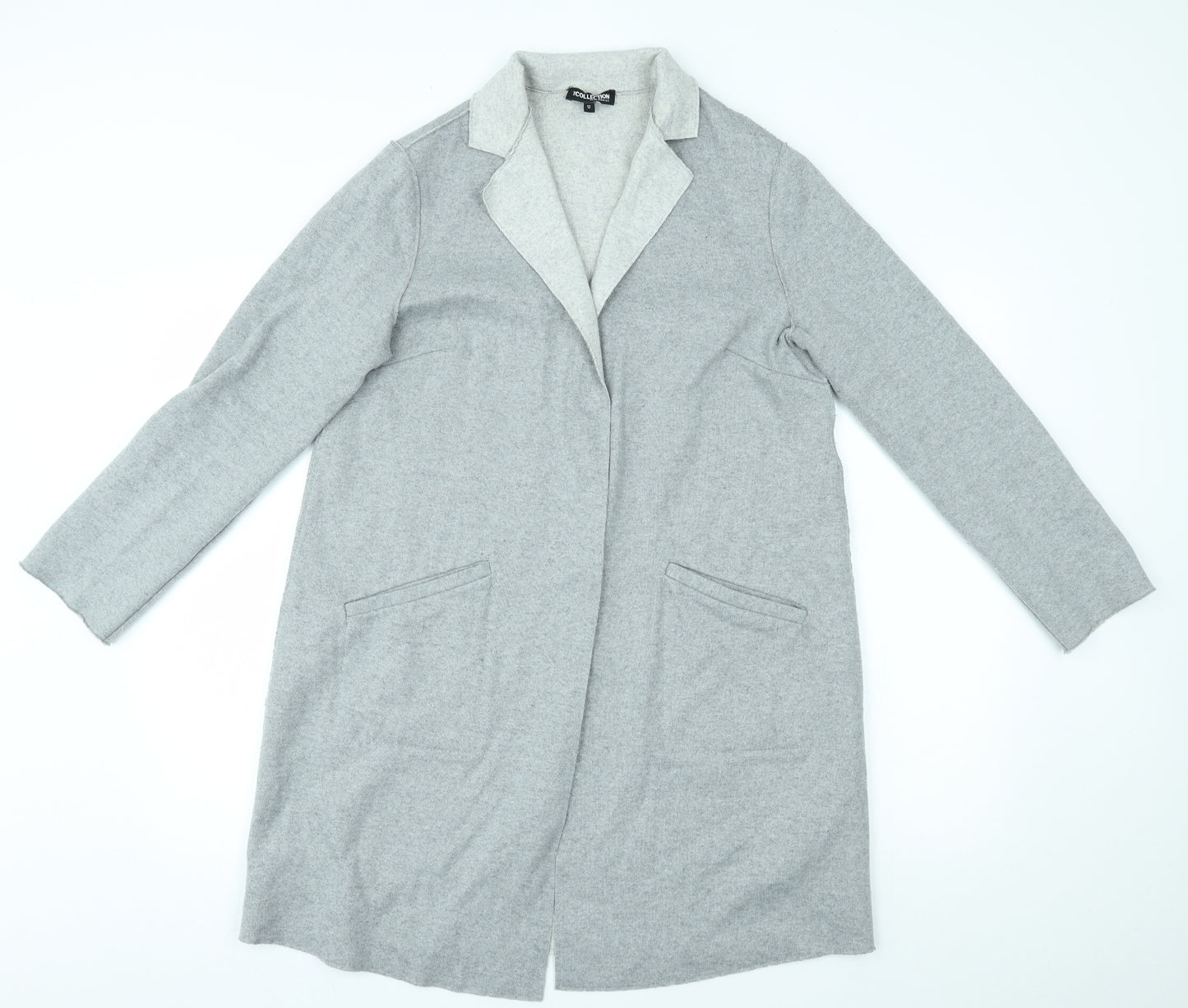 Debenhams Womens Grey   Cardigan Jumper Size 12
