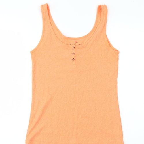 F&F Womens Orange   Basic Tank Size 12  - neon orange
