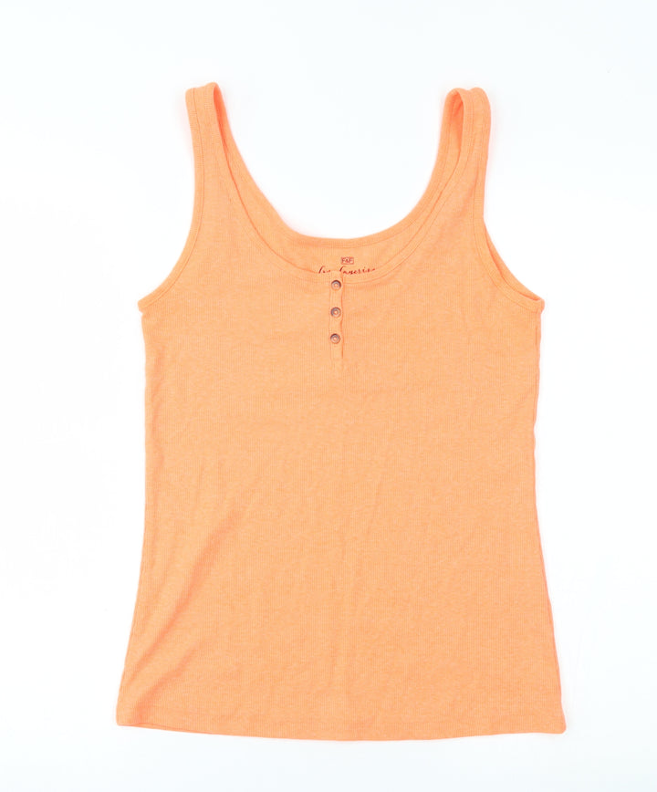 F&F Womens Orange Basic Tank Size 12 - neon orange