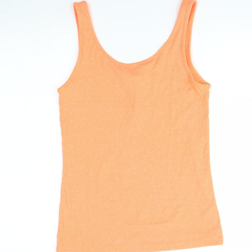 F&F Womens Orange   Basic Tank Size 12  - neon orange