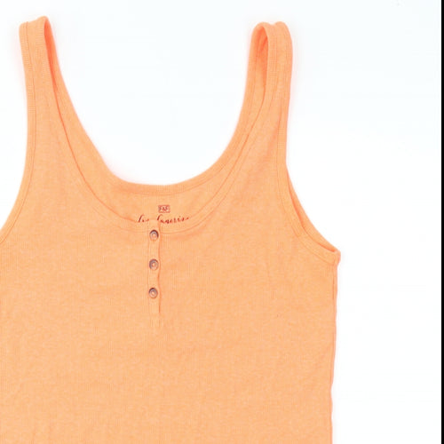 F&F Womens Orange   Basic Tank Size 12  - neon orange