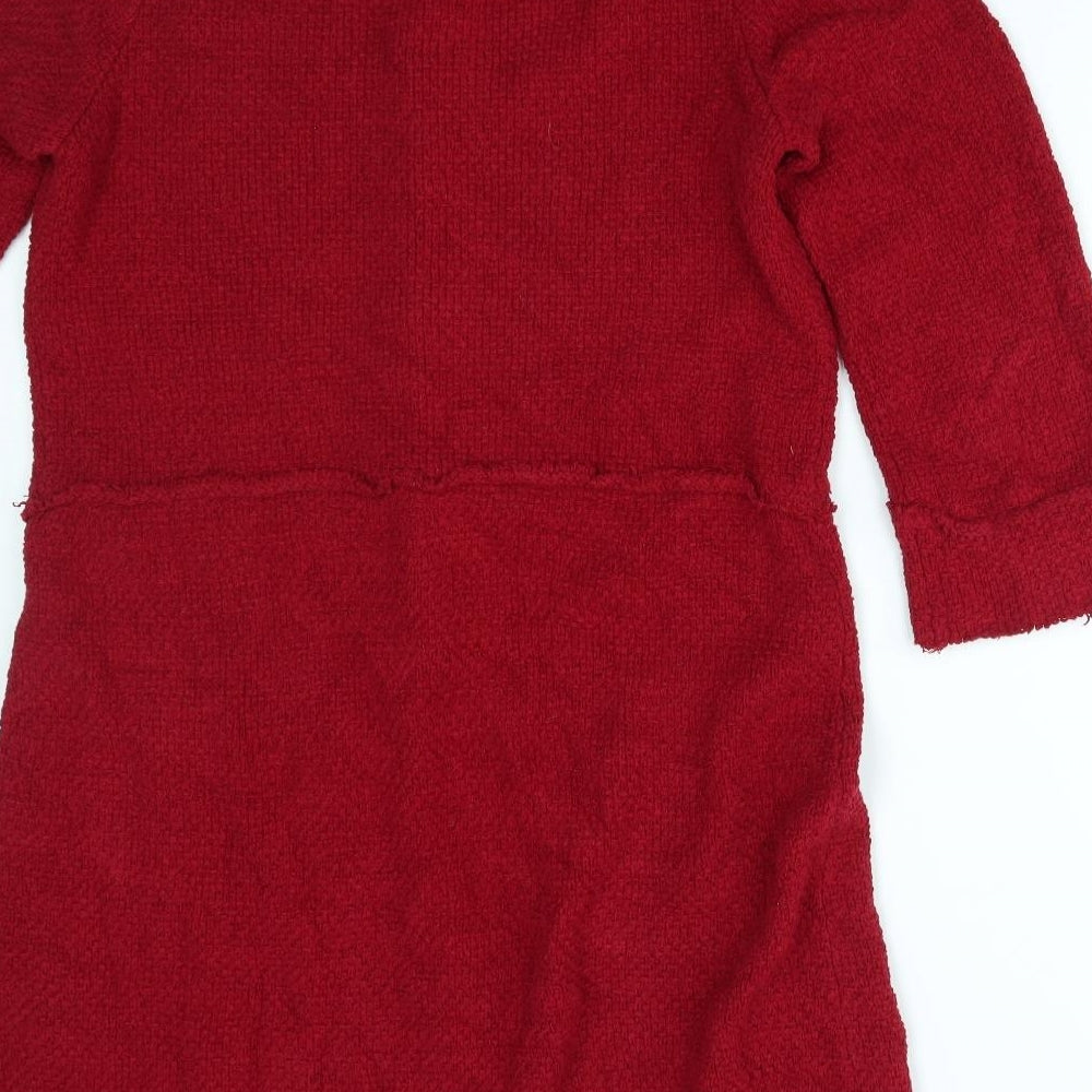 Jigsaw Womens Red    Coatigan Size L