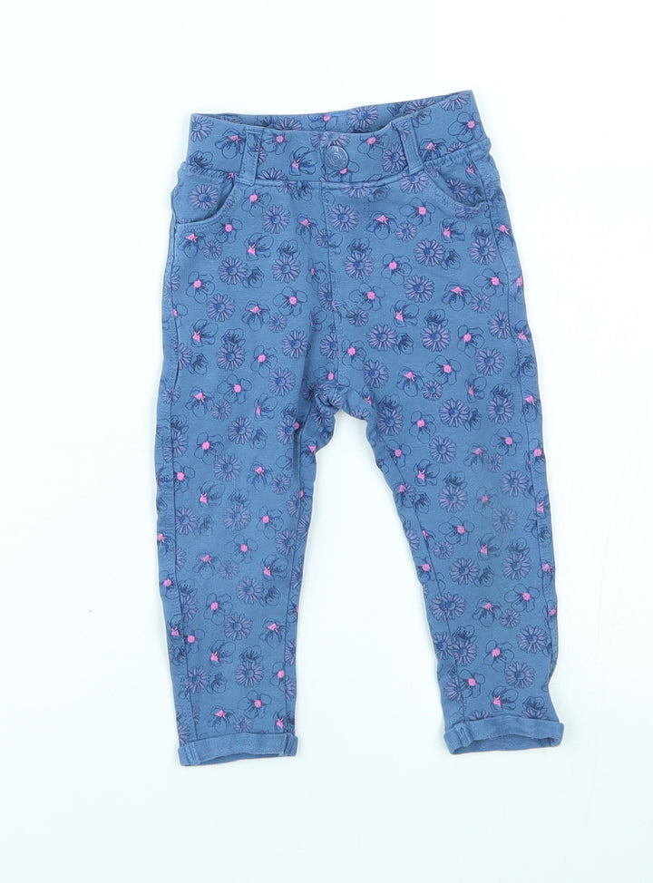 Cool club Baby Blue Flecked Jogger Trousers Size 12 Months