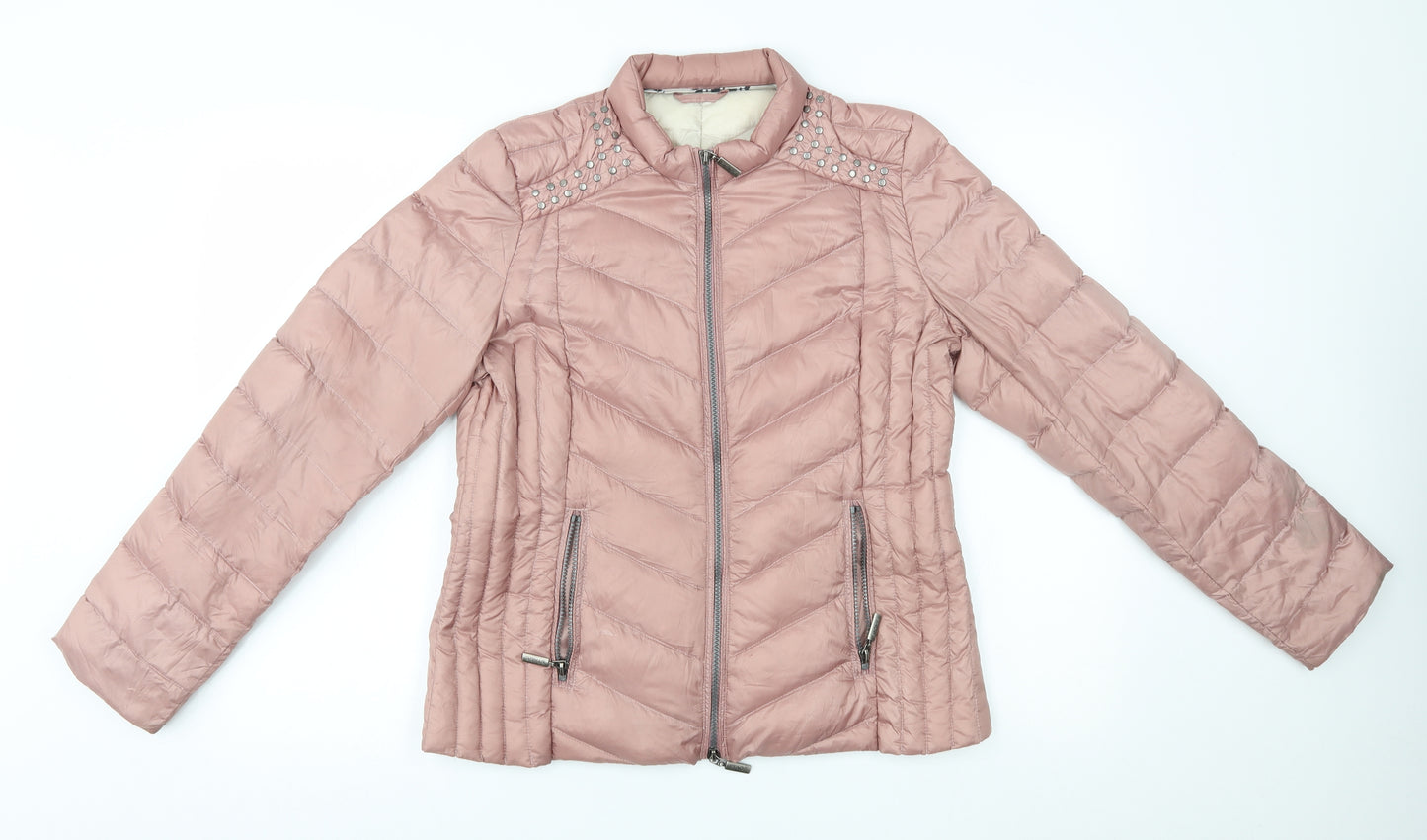 cero etage Womens Pink   Quilted Coat Size 10