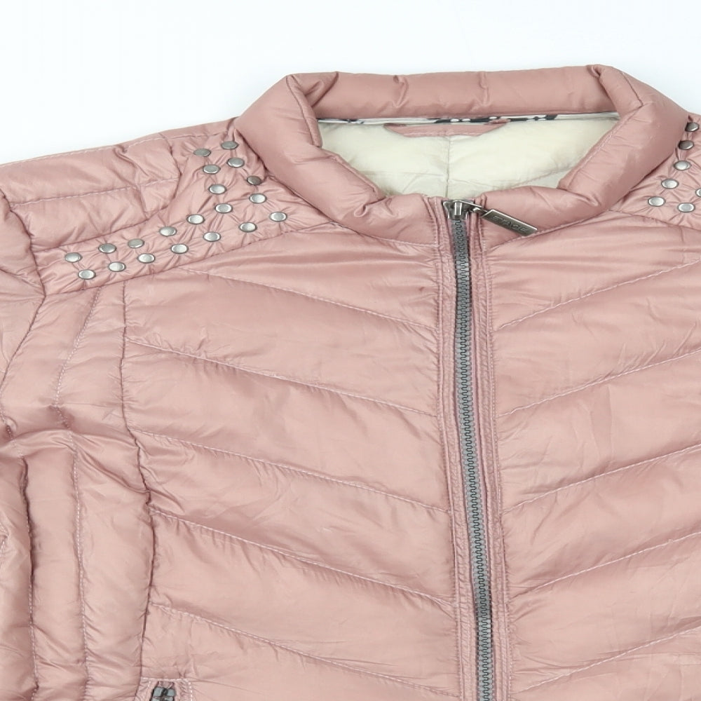 cero etage Womens Pink   Quilted Coat Size 10