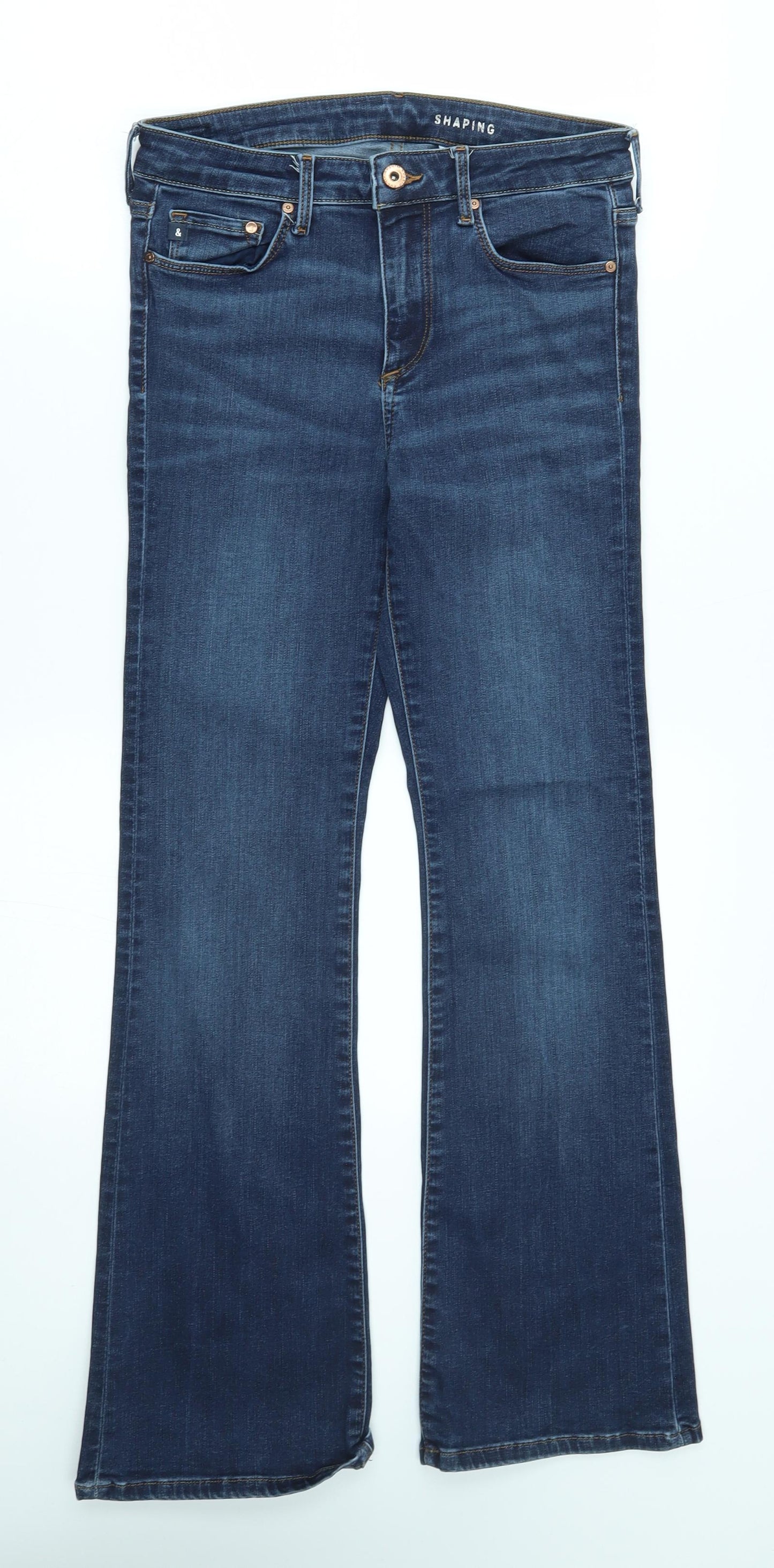 H&M Womens Blue   Bootcut Jeans Size 28 in L29 in