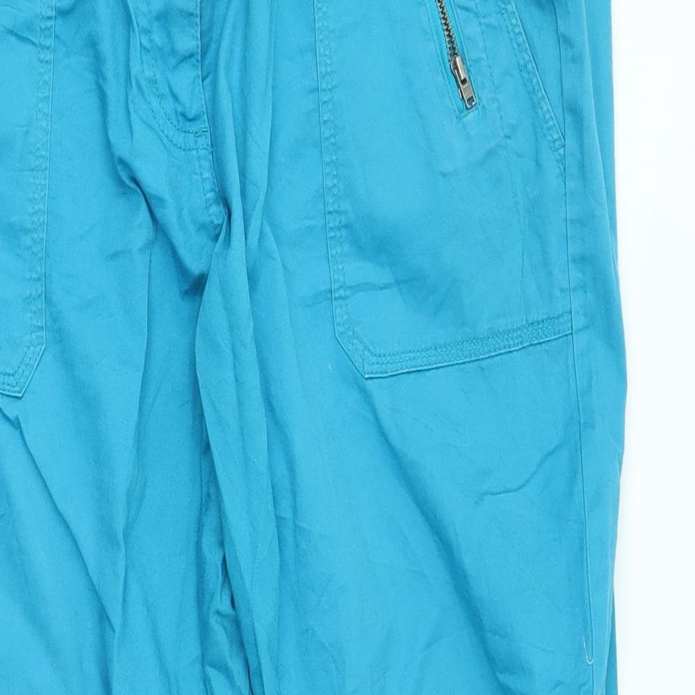 Mark adam Womens Blue   Trousers  Size 12 L20 in - cropped