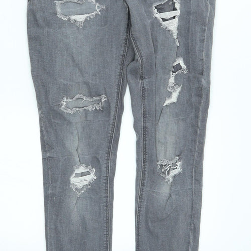 denim co Womens Grey   Straight Jeans Size 10 L28 in