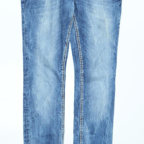 Soccx Mens Blue   Straight Jeans Size 29 L34 in