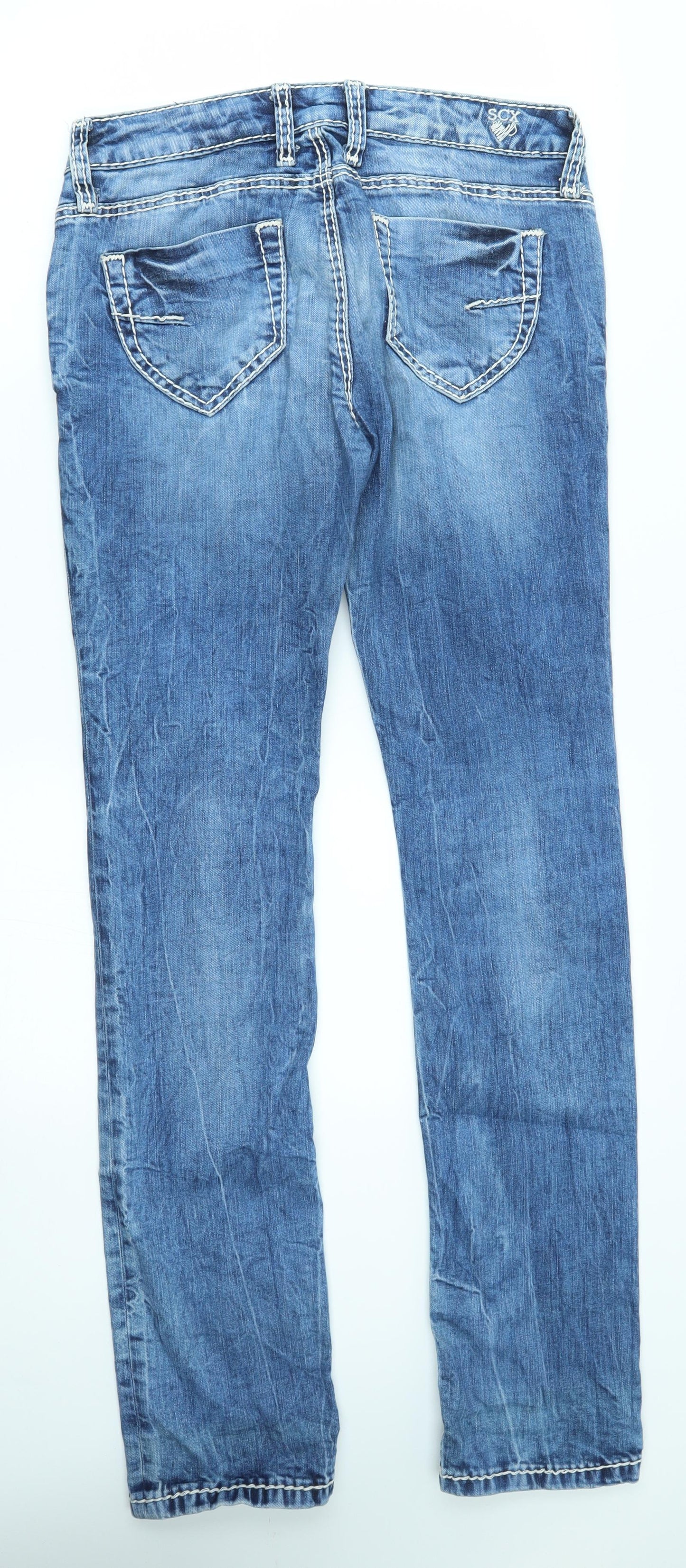 Soccx Mens Blue   Straight Jeans Size 29 L34 in