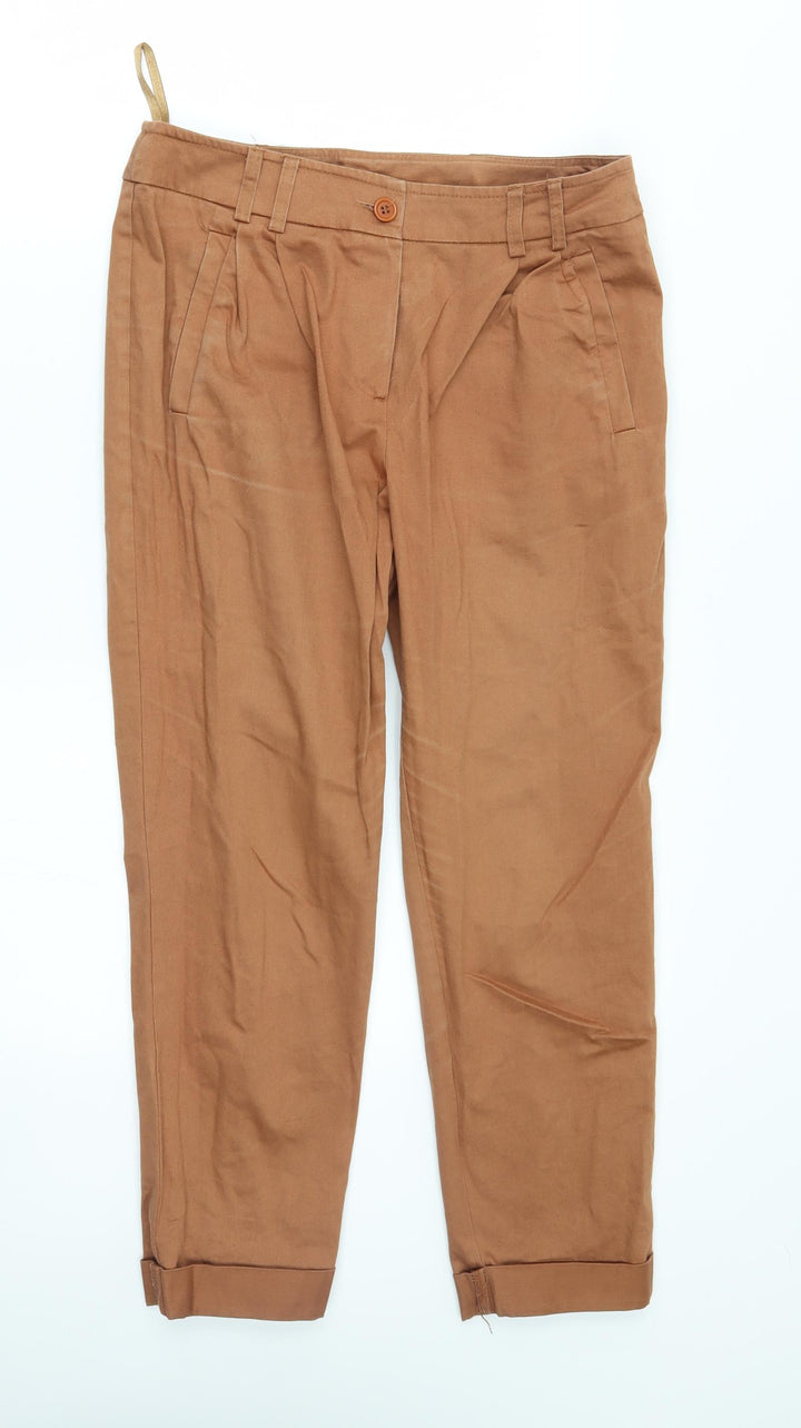 New Look Womens Orange Capri Trousers Size 10 L23 in