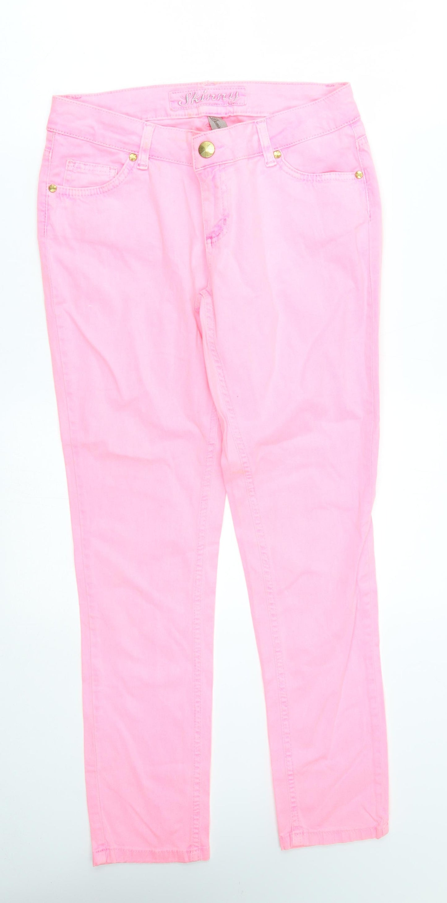 denim co Womens Pink   Skinny Jeans Size 10 L28 in