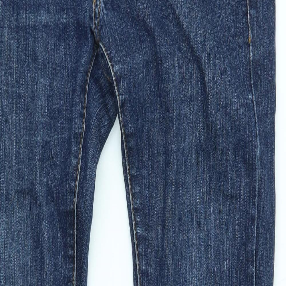 miss anna Womens Blue   Straight Jeans Size 8 L31 in - double jean look