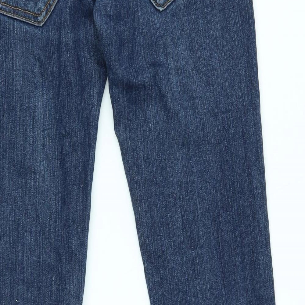 miss anna Womens Blue   Straight Jeans Size 8 L31 in - double jean look