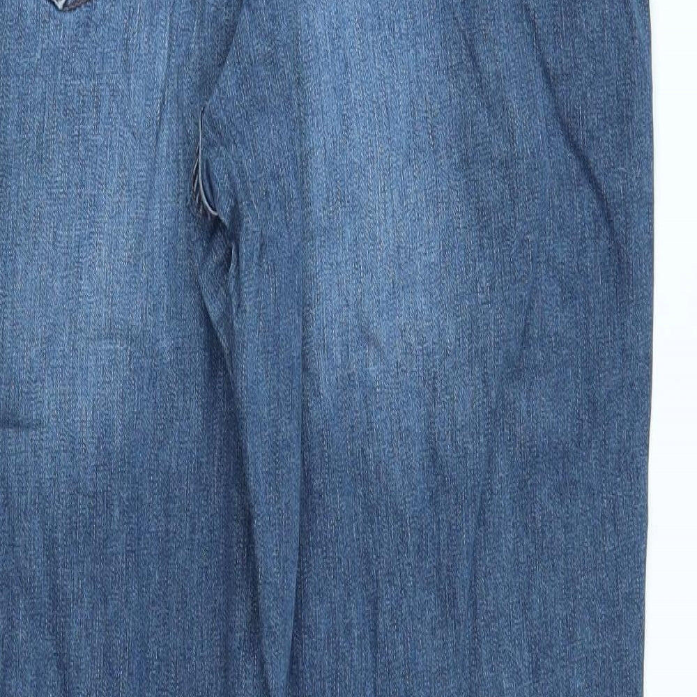 Rick Cardonna Womens Blue   Straight Jeans Size 16 L30 in