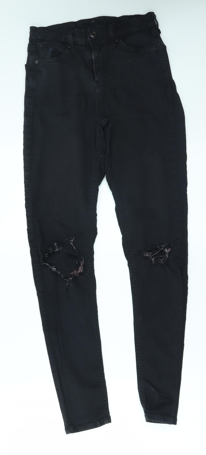 Topshop Womens Black Skinny Jeans Size 28 in L34 in