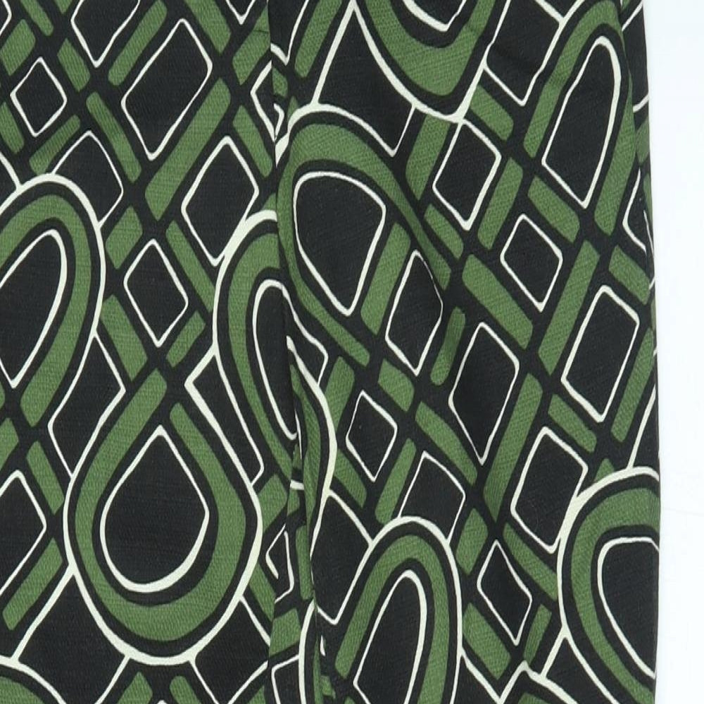 River Island Womens Green Geometric  Trousers  Size 8 L27 in