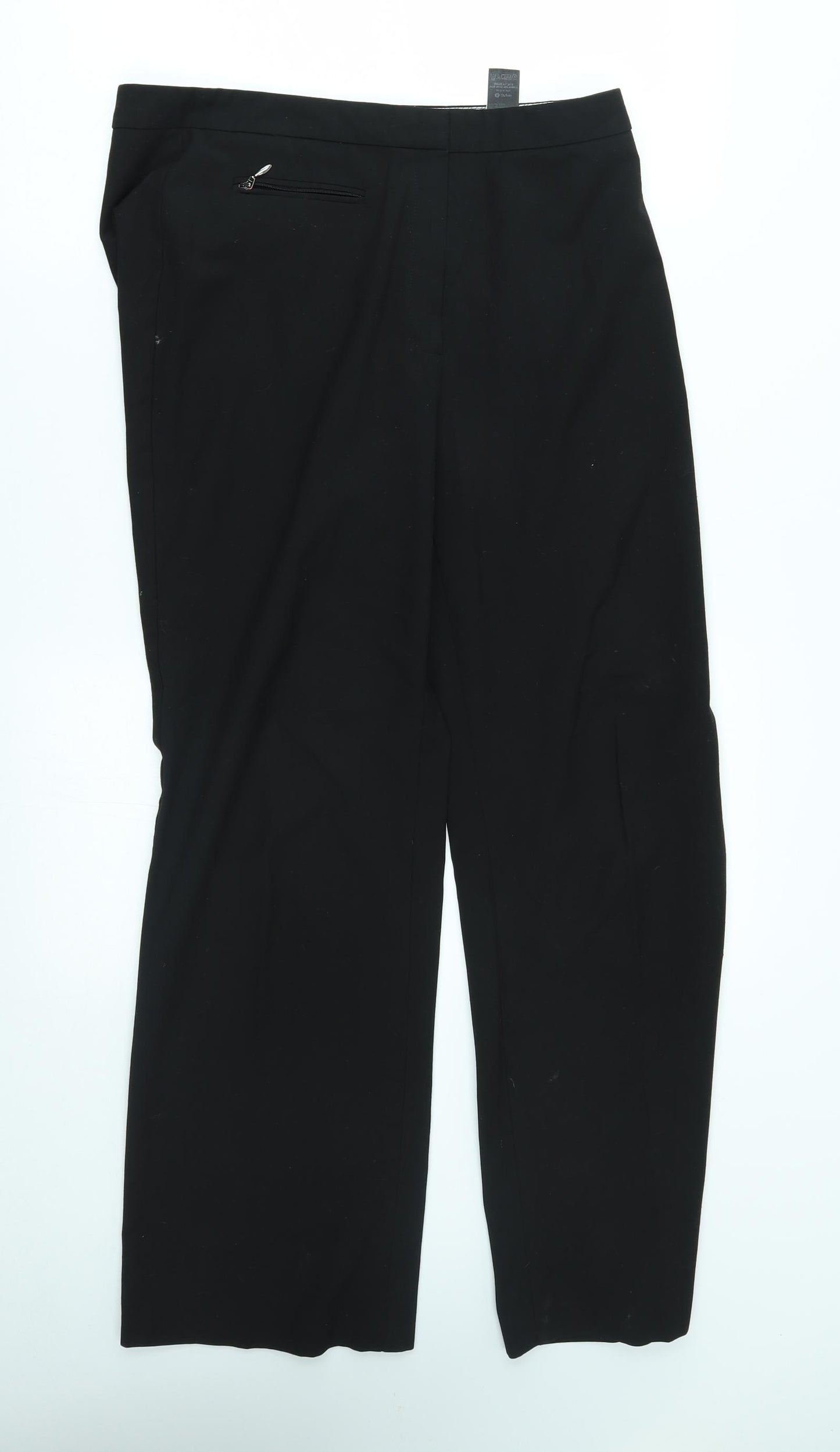 M&S Womens Black   Trousers  Size 12 L29 in