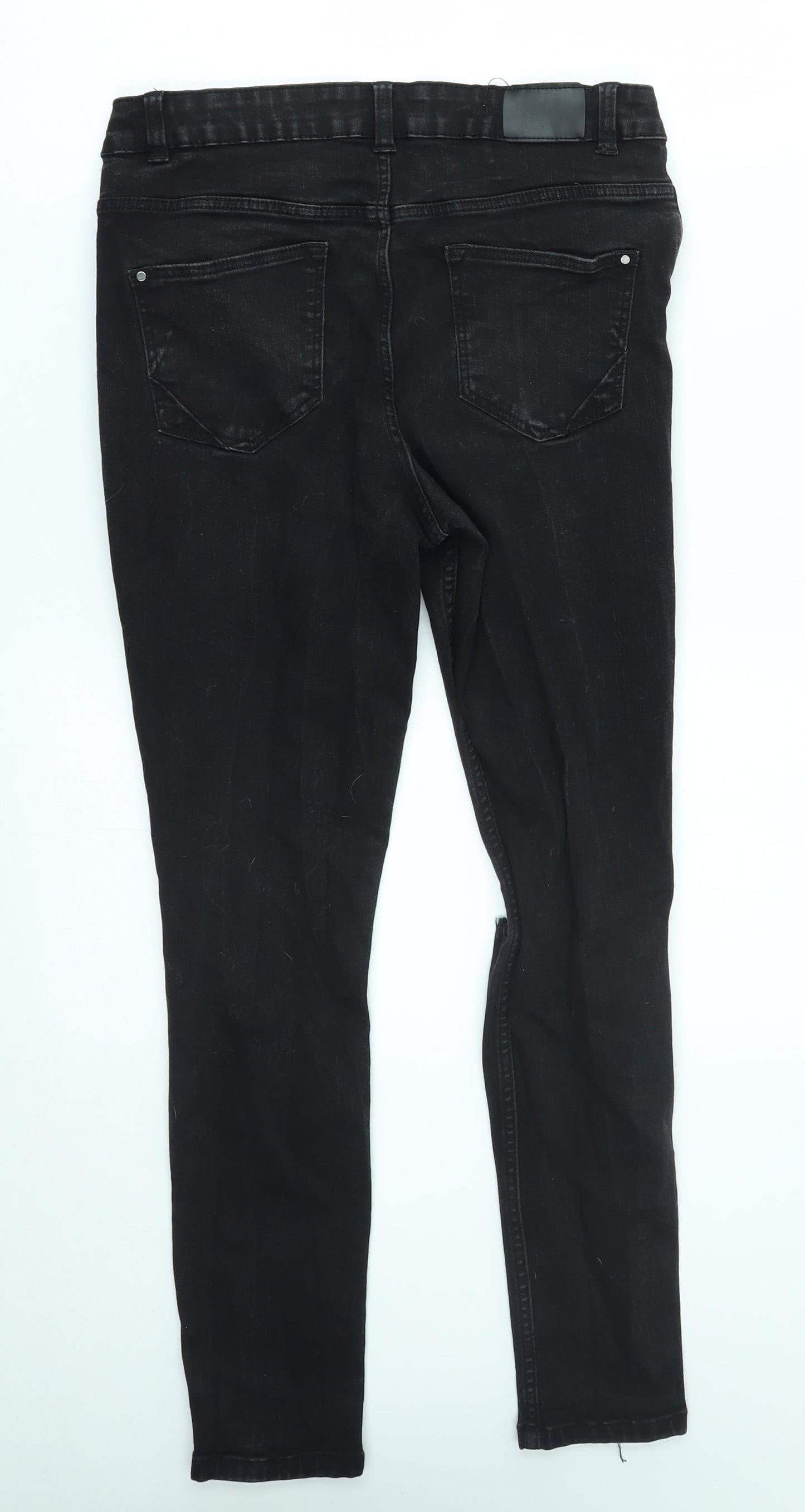 Nutmeg Womens Black   Skinny Jeans Size 14 L26 in