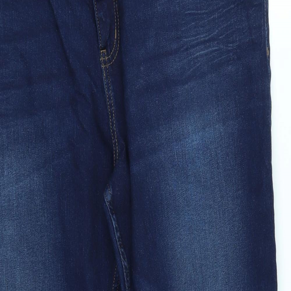 M&S Womens Blue   Straight Jeans Size 20 L30 in