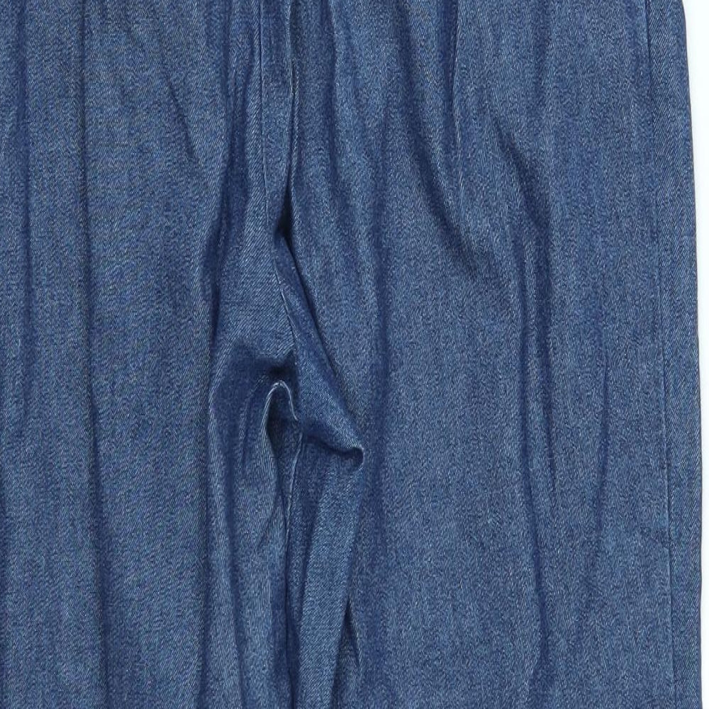 M&S Womens Blue   Capri Jeans Size 14 L26 in